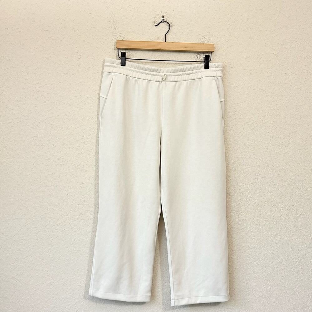 LULULEMON Softstreme Pants Ivory Cropped Relaxed Straight High Rise - Picture 1 of 14